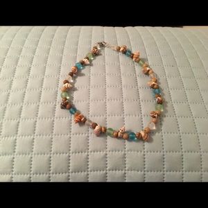 Sea Glass and Shell Necklace